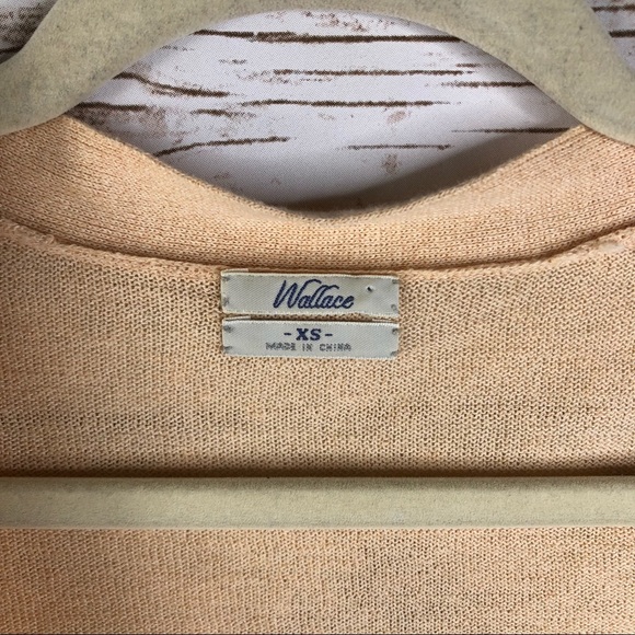 Wallace cream linen blend button up vneck cardigan - Picture 5 of 8